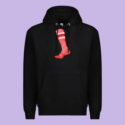 Red Sock Fa Element Premium Hoodie Designed By Fadigitalartstudio
