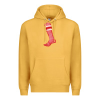 Mustard red sock fa element Premium Hoodie - FaDigitalArtStudio