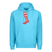 Ocean Blue red sock fa element Premium Hoodie - FaDigitalArtStudio
