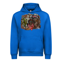 Cobalt western Urban Hoodie - SublimationCraftShop