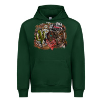Foreset Green western Urban Hoodie - SublimationCraftShop