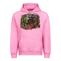 Fuchsia Pink western Urban Hoodie - SublimationCraftShop