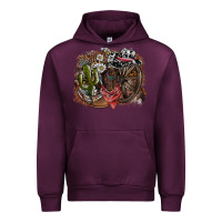Mauve Wine western Urban Hoodie - SublimationCraftShop