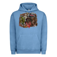Pigment Pebble Blue western Urban Hoodie - SublimationCraftShop
