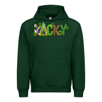 Forest Green Love horseshoe St. Patrick's Day Urban Hoodie - Neo Western