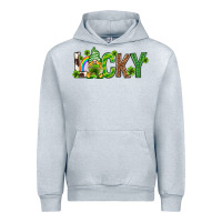 Heather Grey Love horseshoe St. Patrick's Day Urban Hoodie - Neo Western