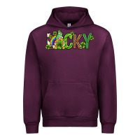 Mauve Wine Love horseshoe St. Patrick's Day Urban Hoodie - Neo Western