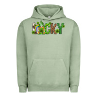 Pigment Oil Green Love horseshoe St. Patrick's Day Urban Hoodie - Neo Western