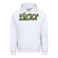 White Love horseshoe St. Patrick's Day Urban Hoodie - Neo Western