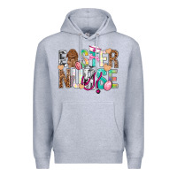Heather Grey Easter Nurse Easter Day Premium Hoodie - Neo Western