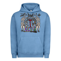 Pigment Pebble Blue bad witch club Urban Hoodie - CowhideDigitalArt