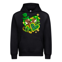 Black St. Patrick's Day lucky heart Urban Hoodie - Neo Western