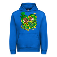 Cobalt St. Patrick's Day lucky heart Urban Hoodie - Neo Western