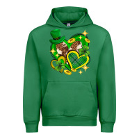 Emerald St. Patrick's Day lucky heart Urban Hoodie - Neo Western