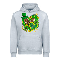 Heather Grey St. Patrick's Day lucky heart Urban Hoodie - Neo Western