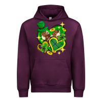 Mauve Wine St. Patrick's Day lucky heart Urban Hoodie - Neo Western