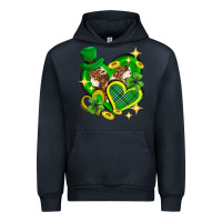 Navy St. Patrick's Day lucky heart Urban Hoodie - Neo Western