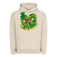 Pigment French Oak St. Patrick's Day lucky heart Urban Hoodie - Neo Western