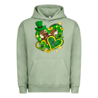 Pigment Oil Green St. Patrick's Day lucky heart Urban Hoodie - Neo Western