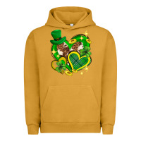 Pigment Peanut Butter St. Patrick's Day lucky heart Urban Hoodie - Neo Western