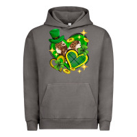 Pigment Tornado St. Patrick's Day lucky heart Urban Hoodie - Neo Western