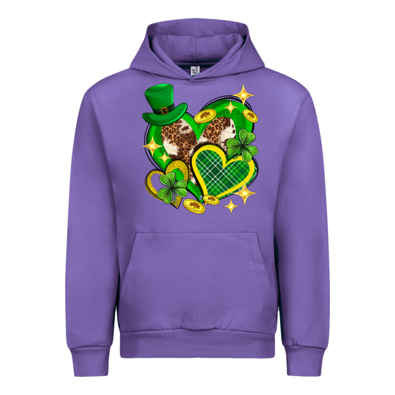 St. Patrick's Day Lucky Heart Urban Hoodie by Neo Western | Teevron