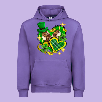 St. Patrick's Day Lucky Heart Urban Hoodie Designed By Neo Western