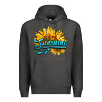 Charcoal Heather sunshine Premium Hoodie - HRA Design Shop