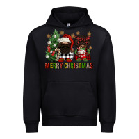 Black merry christmas buffalo afro gnomies Urban Hoodie - FaDigitalArtStudio