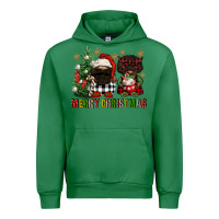 Emerald merry christmas buffalo afro gnomies Urban Hoodie - FaDigitalArtStudio