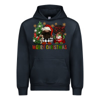 Navy merry christmas buffalo afro gnomies Urban Hoodie - FaDigitalArtStudio