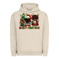 Pigment French Oak merry christmas buffalo afro gnomies Urban Hoodie - FaDigitalArtStudio