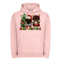 Pigment Salmon merry christmas buffalo afro gnomies Urban Hoodie - FaDigitalArtStudio