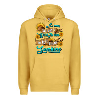 Antique Gold she was a wild flower in love with the sunshine Premium Hoodie - HRA Design Shop