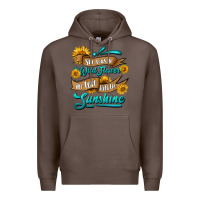 Coffee she was a wild flower in love with the sunshine Premium Hoodie - HRA Design Shop