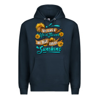 Navy she was a wild flower in love with the sunshine Premium Hoodie - HRA Design Shop