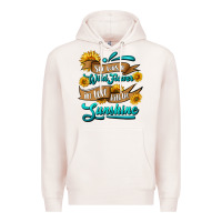 Pale Pink she was a wild flower in love with the sunshine Premium Hoodie - HRA Design Shop