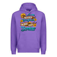 Purple she was a wild flower in love with the sunshine Premium Hoodie - HRA Design Shop
