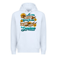White she was a wild flower in love with the sunshine Premium Hoodie - HRA Design Shop