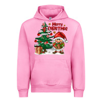 Fuchsia Pink merry christmas gnomes Urban Hoodie - FaDigitalArtStudio