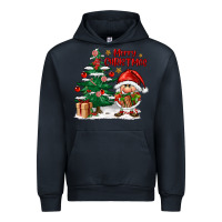 Navy merry christmas gnomes Urban Hoodie - FaDigitalArtStudio