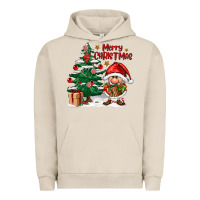 Pigment French Oak merry christmas gnomes Urban Hoodie - FaDigitalArtStudio
