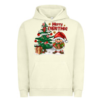 Pigment Pistachio merry christmas gnomes Urban Hoodie - FaDigitalArtStudio