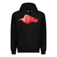 Black red softball visor fa element Premium Hoodie - FaDigitalArtStudio