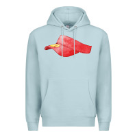 Blue Mist red softball visor fa element Premium Hoodie - FaDigitalArtStudio