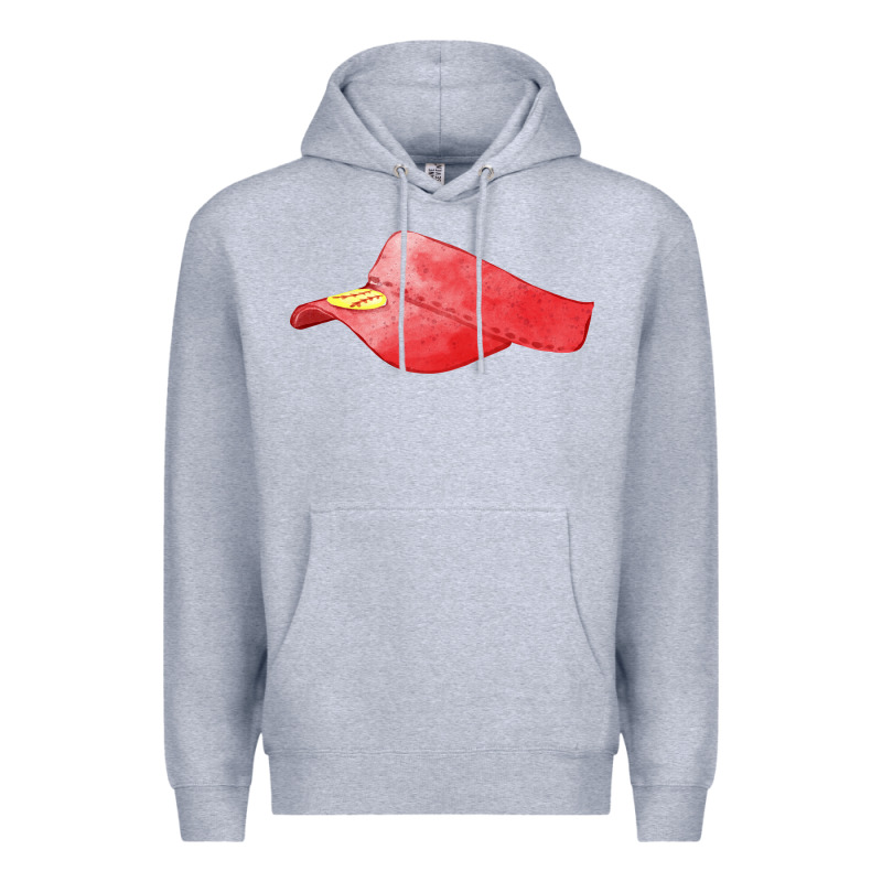 Red Softball Visor Fa Element Premium Hoodie by FaDigitalArtStudio | Teevron