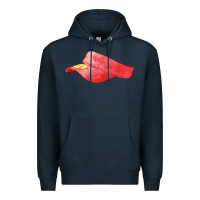 Navy red softball visor fa element Premium Hoodie - FaDigitalArtStudio