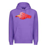Purple red softball visor fa element Premium Hoodie - FaDigitalArtStudio