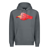 Rock red softball visor fa element Premium Hoodie - FaDigitalArtStudio