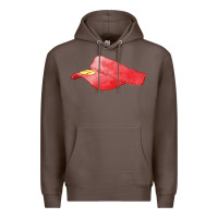 Coffee red softball visor fa element Premium Hoodie - FaDigitalArtStudio